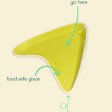 Boomerang Tray in Lemongrass
