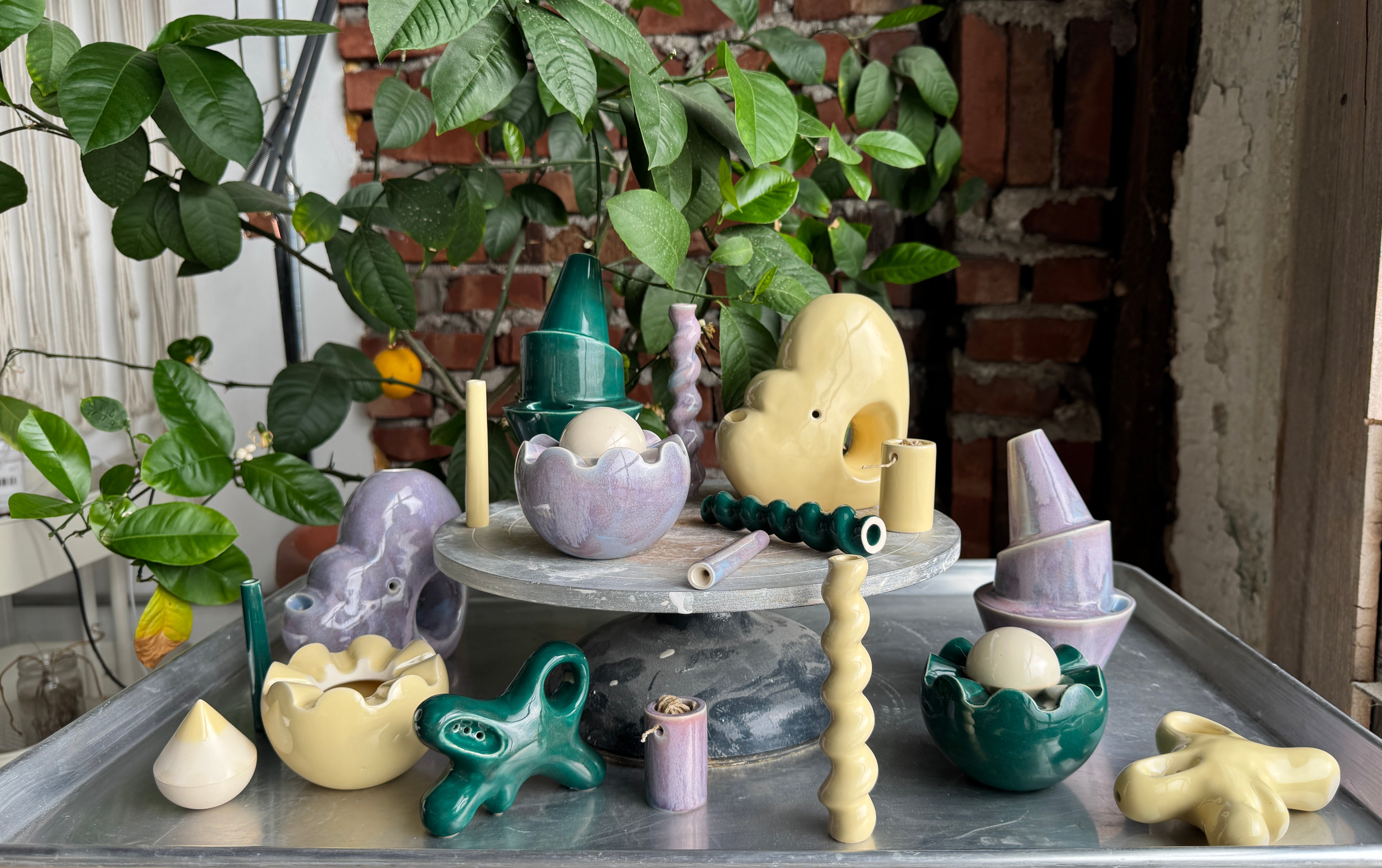 Lavender Syrup, Teal & Butter