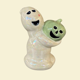Ghost Bubbler in Green & Pearl