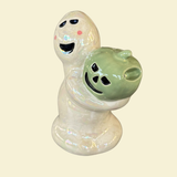 Ghost Bubbler in Green & Pearl