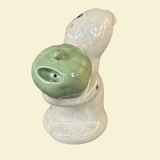 Ghost Bubbler in Green & Pearl