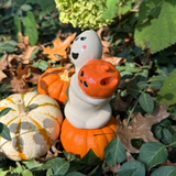 Ghost Bubbler in Orange & White