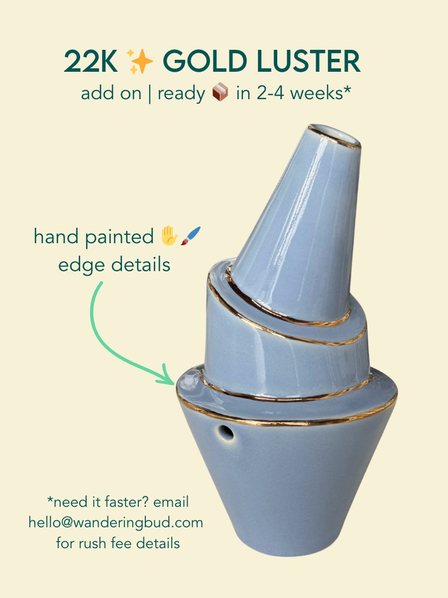 Billie Bubbler in Vanilla Bean | Ceramic Bubbler | Wandering Bud