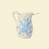 Floral Wick Pitcher in Sky