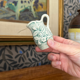 Floral Wick Pitcher in Teal