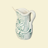 Floral Wick Pitcher in Teal