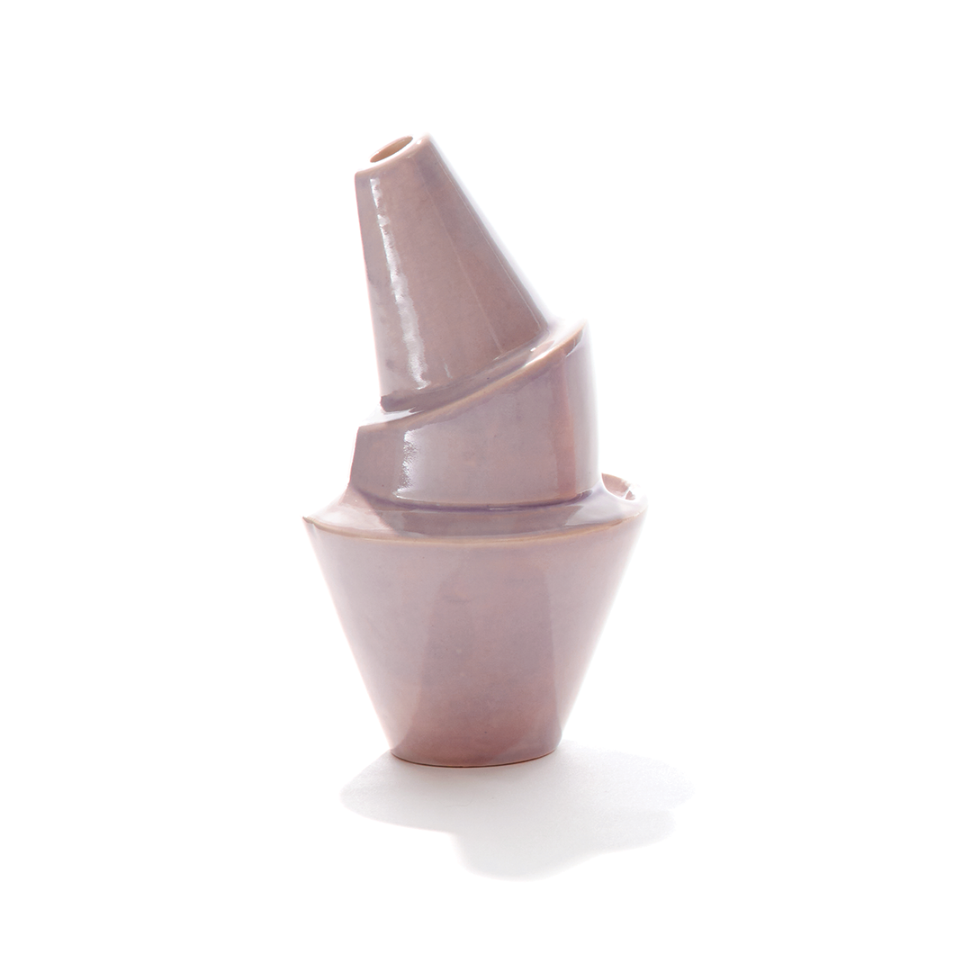 A ceramic bubbler that smokes like a dream and complements interior design; this water pipe, or mini bong, is handmade by a woman-owned studio in Missouri, USA. Billie is a purple ceramic water pipe that doubles as art in your home and pairs well with your favorite smoke accessories. Smoke your favorite bud from this ceramic bong in lilac.