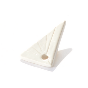 Our Triangle Jay Holder is the perfect cannabis accessory that is made to keep your fingers fresh and away from the flame. This triangle joint holder is handmade in a woman-owned studio in the USA. This hand rolled holder in pearl is a great cannabis weed accessory to accompany your smoke sesh of you favorite bud. 